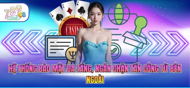 Giấy Phép Hoạt Động 789CLUB 5 Hệ thống bảo mật đa tầng, ngăn chặn tấn công từ bên ngoài